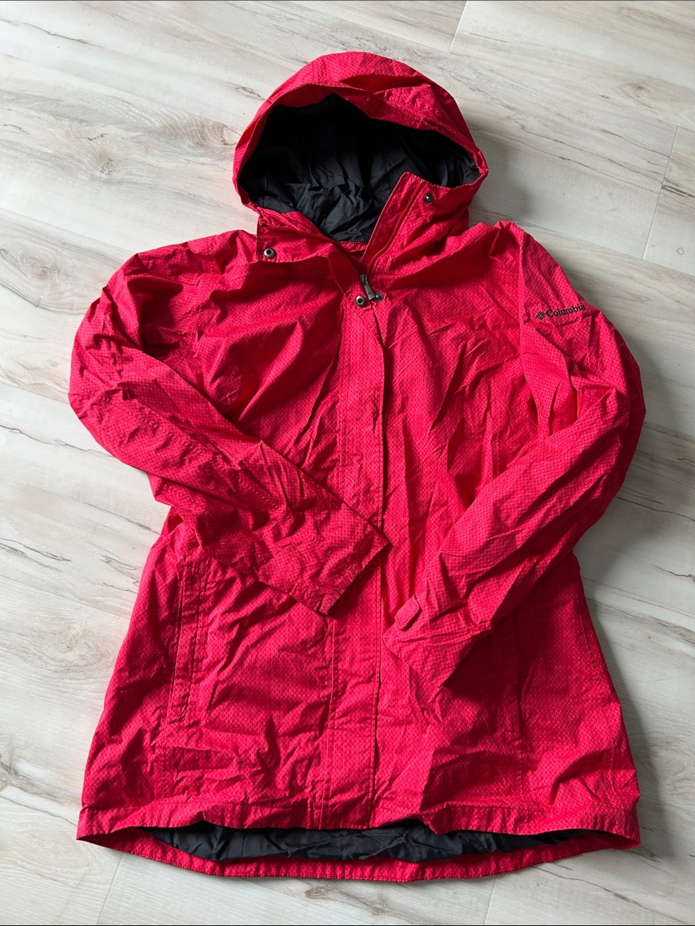 Columbia Women's Bright Red Hooded Ski Jacket